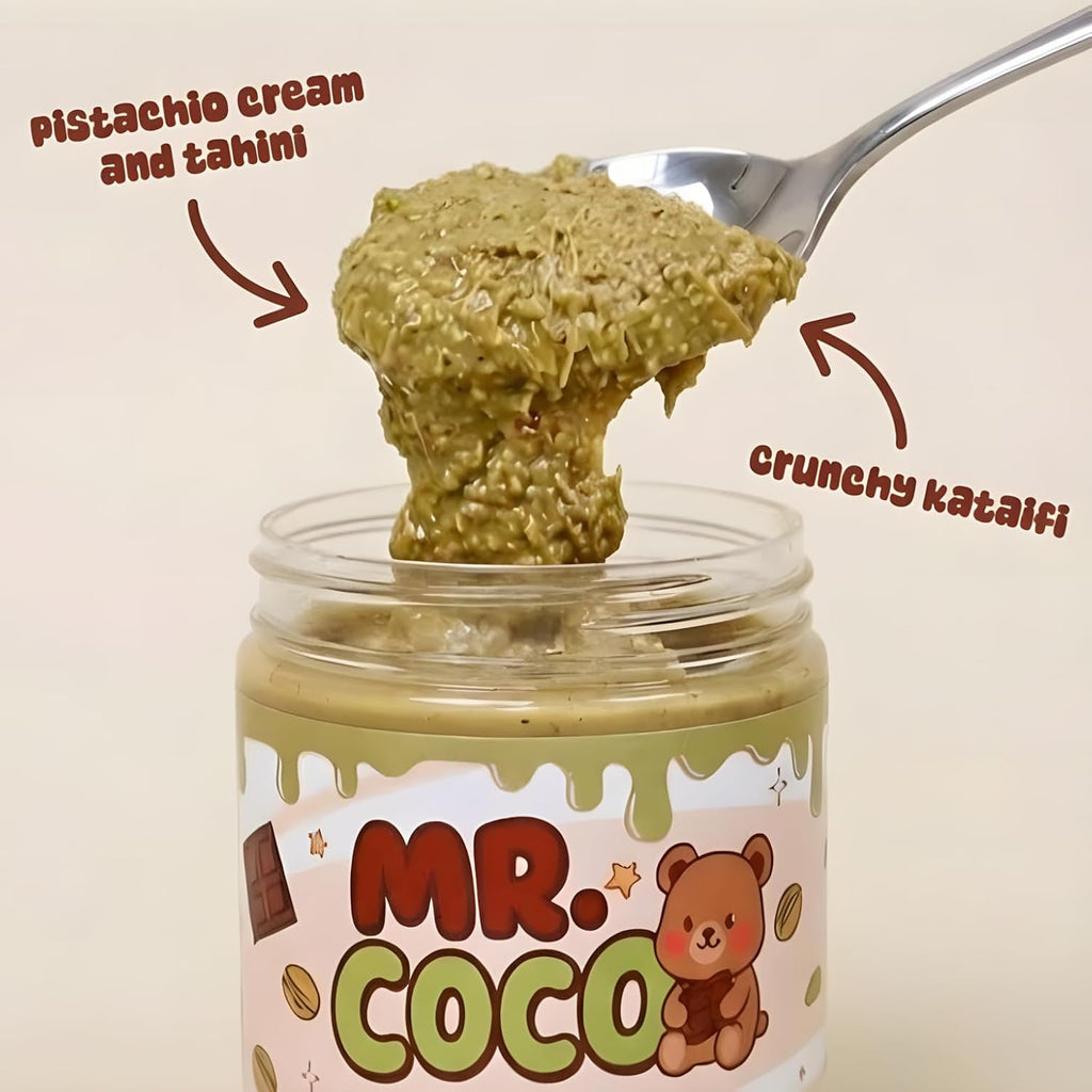 Pistachio Cream Spread with Tahini, Crunchy Kataifi