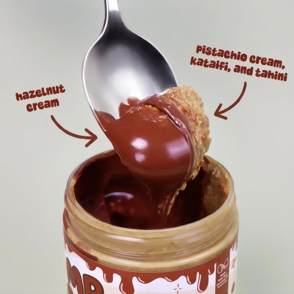 Pistachio Cream Spread with Tahini, Crunchy Kataifi