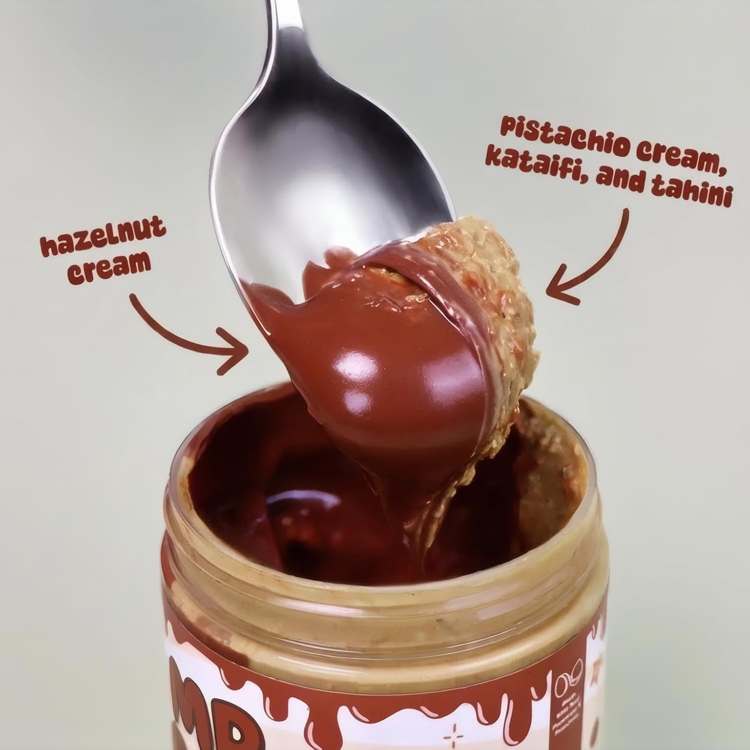 Pistachio Cream Spread with Tahini, Crunchy Kataifi